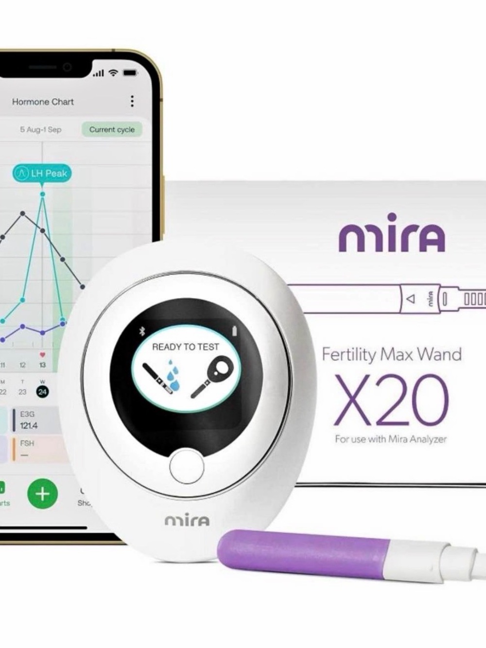Mira Fertility Max Wand X20 and mira fertility device